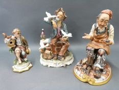 Two Capodimonte figures,