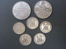 A cachet of WWI era silver coins,
