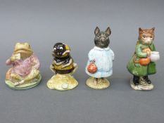 Four Beswick and Royal Albert Beatrix Potter figures comprising Beswick Simpkin,