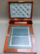 A Tunbridge ware writing slope, width 29.