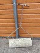 A stone garden roller (W75cm)