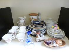 A large collection of ceramics including Royal Albert tea ware, Portmeirion,