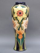 A Moorcroft vase limited edition 128/250 in the Daffodil pattern, with certificate,