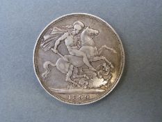 1899 Victoria veiled head crown