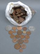 A quantity of sundry UK coinage includes 1951 crown,