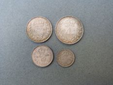 1896 Victoria veiled head Maundy set,