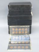 An amateur collection of George V pennies and halfpennies 1912-1930 covering WWI era etc,