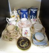 Royal Crown Derby ceramics, continental and Japanese cabinet cups and saucers, Copenhagen,
