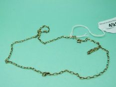 A 9ct gold necklace (3.