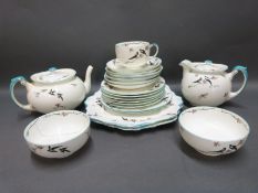 Paragon 'Two for Joy' part tea set decorated with magpies