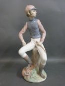 A Lladro figure of a jockey