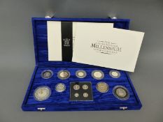 A Royal Mint Silver Millennium coin set including Maundy coins