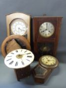 Four various wall clocks including Wurttemberg,