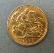 Edward VII 1903 gold full sovereign