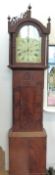 Taylor of Morpeth, Northumberland c1825 mahogany inlaid cased longcase clock,
