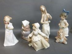 Five Nao figures including two boxed