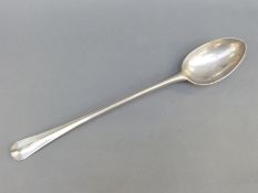A rat-tail pattern Norwegian pewter basting spoon by Sven Berg for the Geddy foundry