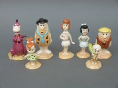 A set of seven Beswick Flintstones figures,