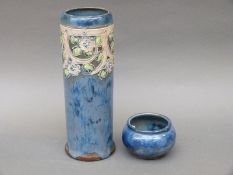 Royal Doulton vase with impressed 6348 (27cm tall) and a bowl with 8812 to base