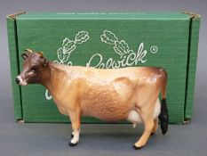 Beswick Jersey cow with box