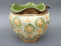 Royal Doulton faience jardiniere c1900,