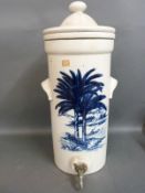 A porcelain water filter,