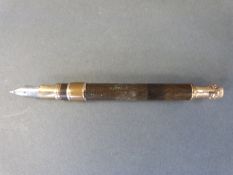 A W S Hicks New York retractable pencil and pen
