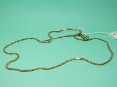 A 9ct gold necklace (12.