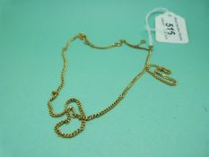 A 9ct gold necklace (8.