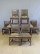 An oak extending dining table (max L239cm,