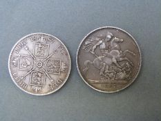 An 1887 Jubilee head crown, nicely toned,