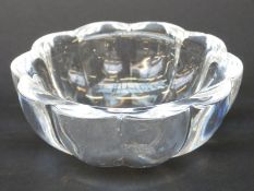 Orrefors glass bowl signed and numbered to base,