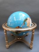 A large pietra dura globe,