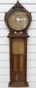 A Royal Polytechnic Admiral Fitzroy barometer with unusual double pointer design,