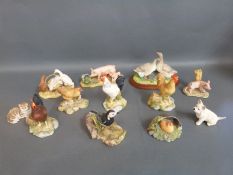 A collection of Border Fine Arts figures including models from All Creatures Great and Small,