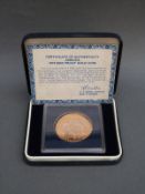 A 10th Anniversary Investiture of Prince Charles 1969-1979 $250 gold proof coin,