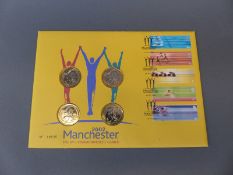 Manchester 2002 XVII Commonwealth Games £2 coin set no 19535,