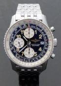 Breitling Old Navitimer II stainless steel gentleman's automatic chronograph wristwatch with date
