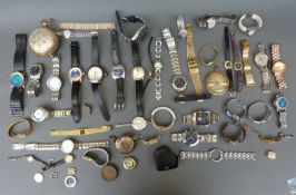 Over 40 various ladies and gentleman's wristwatches including Constantin Weisz with visible