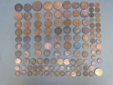 A collection of around 18 various tokens 18thC onwards and Conder halfpennies together with other