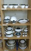 An extensive dinner, coffee and tea service in Royal Doulton Carlyle pattern,