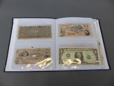 Approximately 100 UK and overseas bank notes, sample notes etc includes Ireland, Scotland, Guernsey,