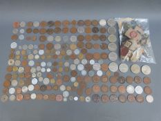 A small quantity of coins,