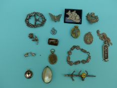 A Victorian mourning locket with black enamel decoration, Victorian locket,