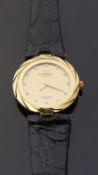 Raymond Weil Othelo 18ct gold plated ladies wristwatch with gold dauphine hands,