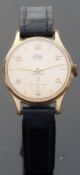 Smiths Astral gentleman's gold plated wristwatch with subsidiary seconds dial,