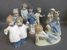 A collection of Nao child figures