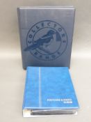 An album of humorous postcards and another album of humorous / birthday cards