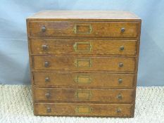 Small chest of filing or similar drawers (H37 x W38 x D25cm)