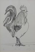 Chris Cambridge (Modern British) signed limited edition 1/100 print of a cockerel 